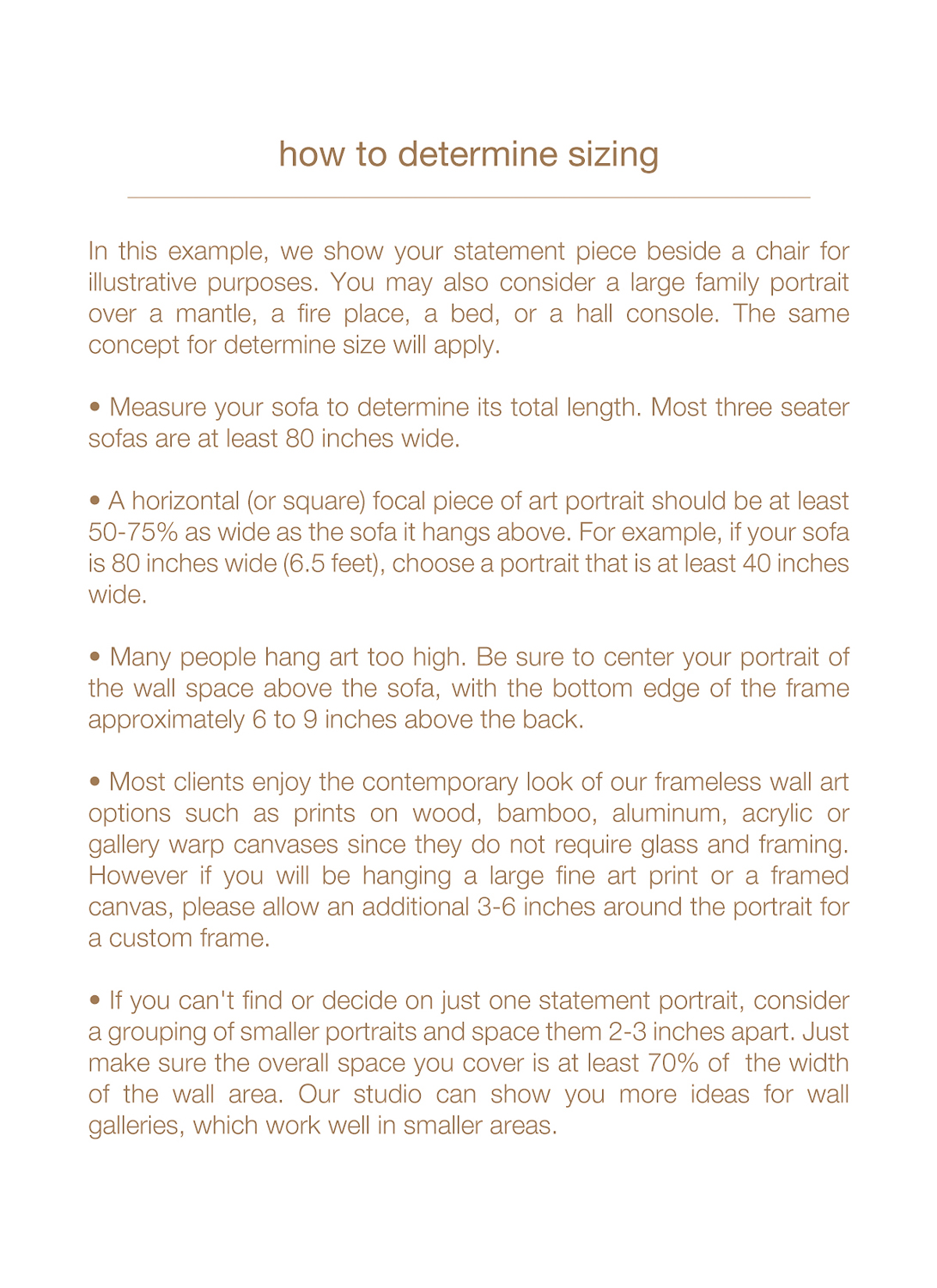 Wall Art Size Guide page 3